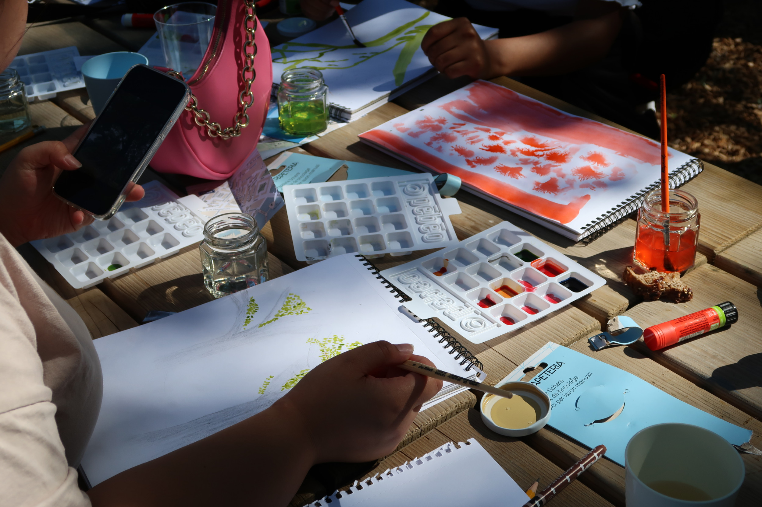 Detail of a creative workshop